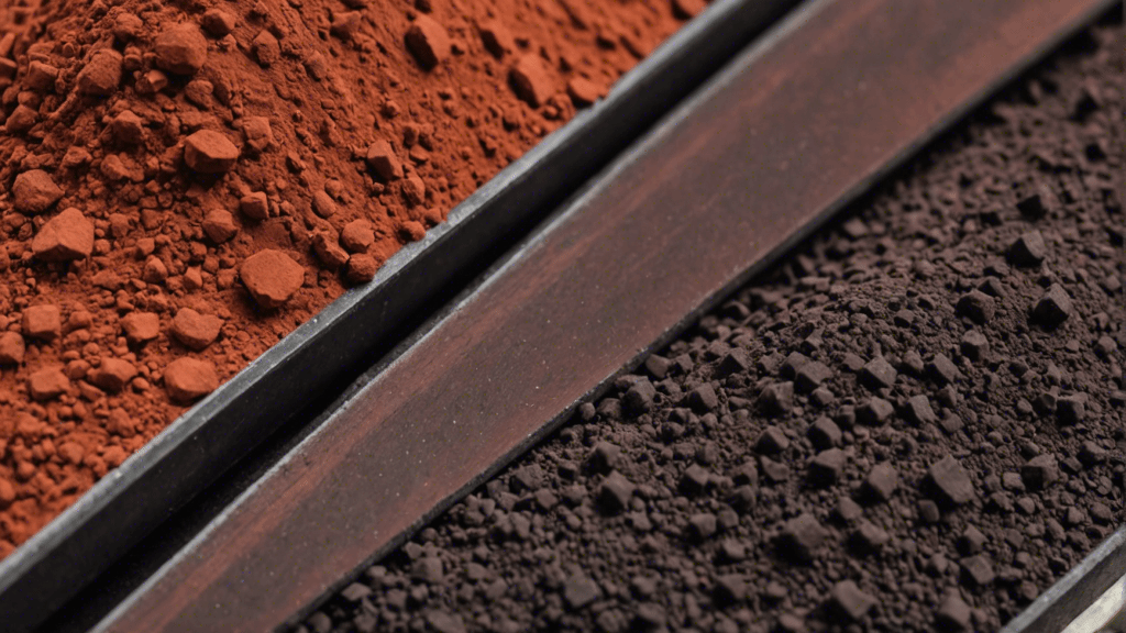 Red Iron Oxide and Black iron oxide