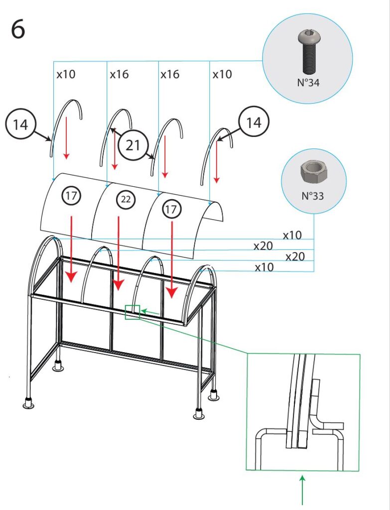 A page from assembly guide.